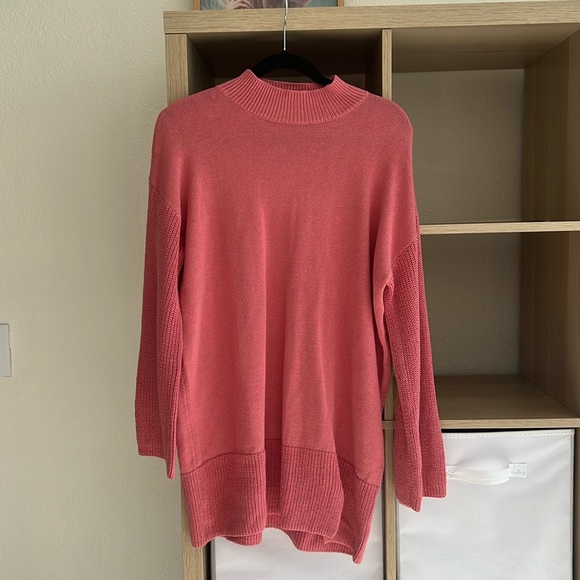 NWT L*Space Lacy Dress Long Sleeved Mini Dress in Pink Size XS - Picture 2 of 6